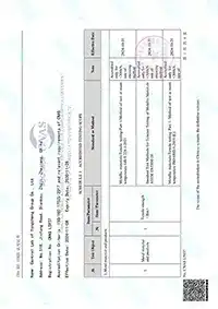 Certificado de acreditação ISO/IEC 17025